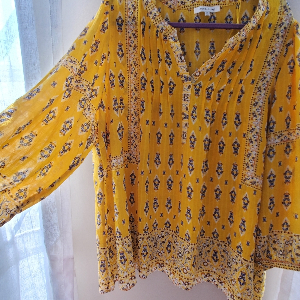 Rose and Olive 3x blouse